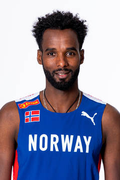 Zerei Kbrom Mezngi of the Norwegian national athletics team