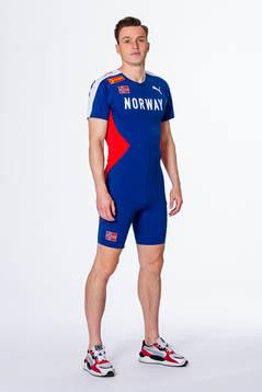 Karsten Warholm of the Norwegian national athletics team
