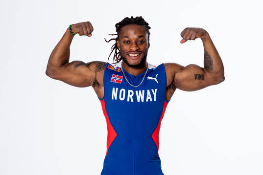 Salum Kashafali of the Norwegian national athletics team