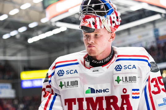 Timrås målvakt Sami Rajaniemi deppar