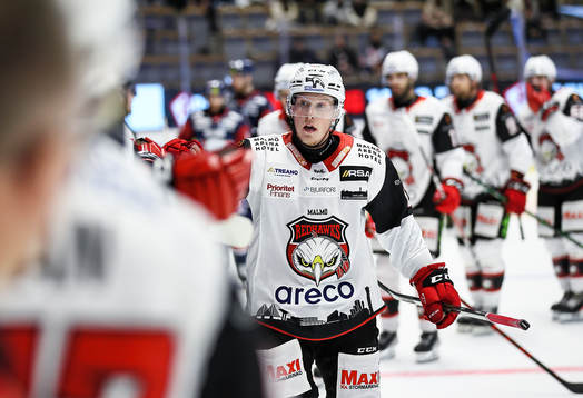 Malmö Redhawks Kalle Östman jublar