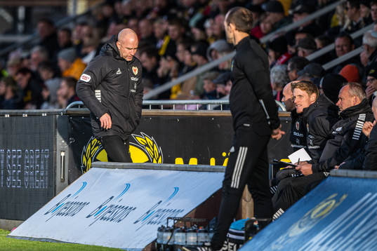 Kalmars tränare Henrik Rydström deppar
