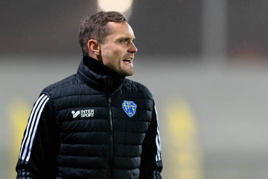 Falkenbergs tränare Tobias Tuvesson