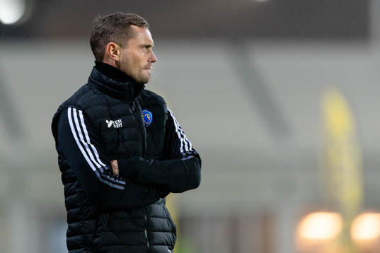 Falkenbergs tränare Tobias Tuvesson