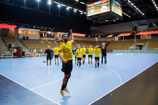Sävehofs Gzim Salihi jublar