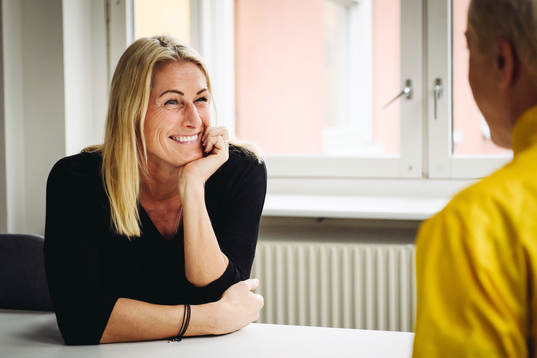 Erica Johansson intervjuar Kajsa Bergqvist, förbundskapten