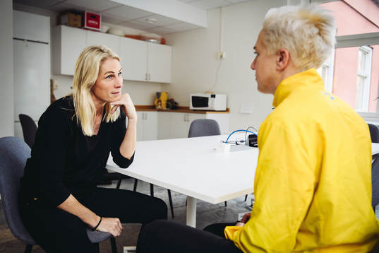 Erica Johansson intervjuar Kajsa Bergqvist, förbundskapten