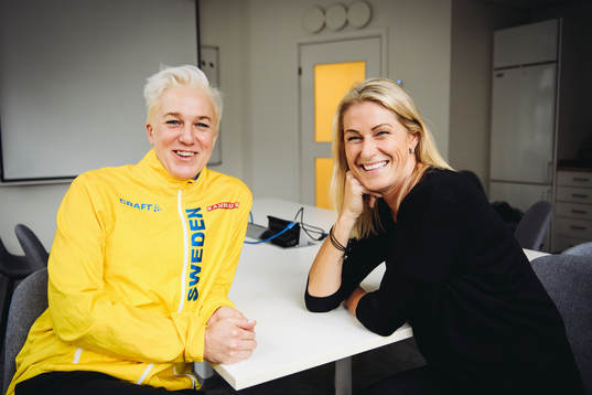 Erica Johansson intervjuar Kajsa Bergqvist, förbundskapten