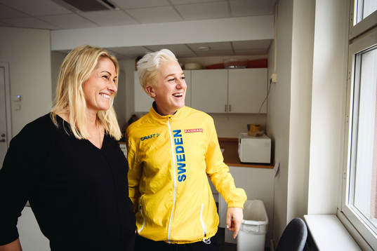 Erica Johansson intervjuar Kajsa Bergqvist, förbundskapten