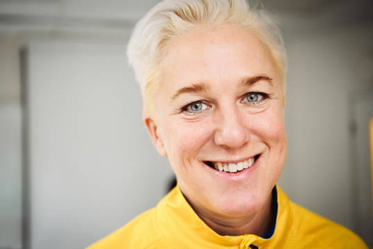Kajsa Bergqvist, förbundskapten för Sveriges