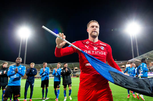 Halmstads målvakt Malkolm Nilsson Säfqvist