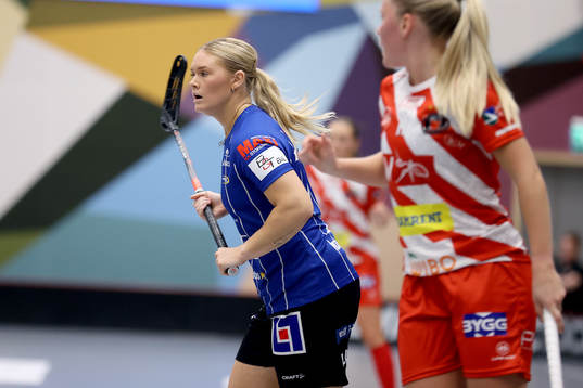 under innebandymatchen i damernas SSL mellan Pixbo och