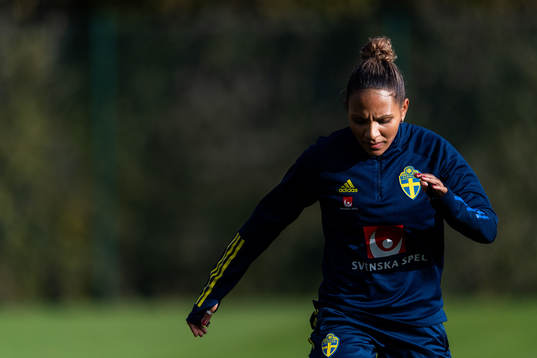 Madelen Janogy of the Swedish women’s national football