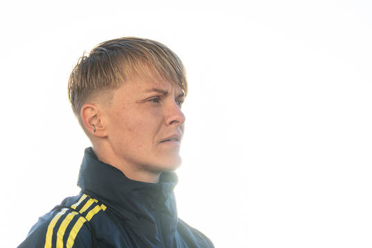 Nilla Fischer of the Swedish women's national football team