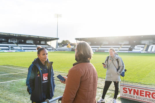 Madelen Janogy of the Swedish women's national football