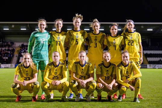 The starting eleven of Sweden