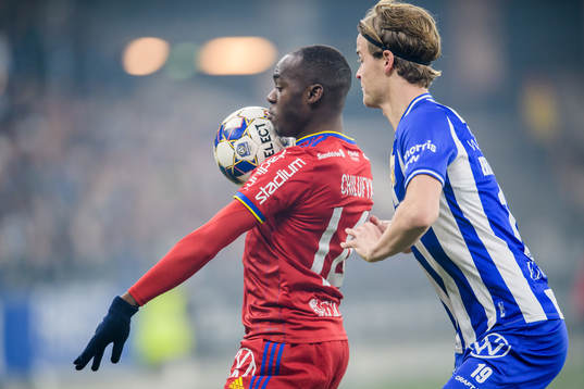 Djurgårdens Edward Chilufya och IFK Göteborgs August