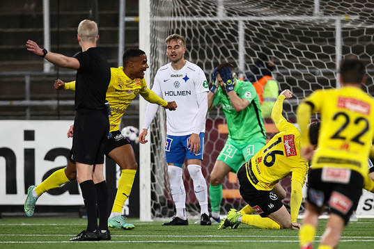 Jubel och IFK Norrköpings målvakt Oscar Jansson och