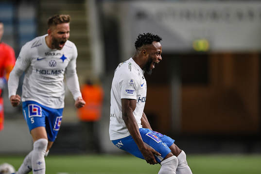 IFK Norrköpings Christoffer Nyman och Samuel Adegbenro
