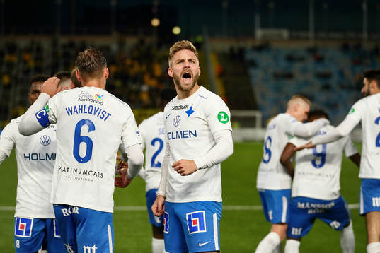 IFK Norrköpings Christoffer Nyman jublar