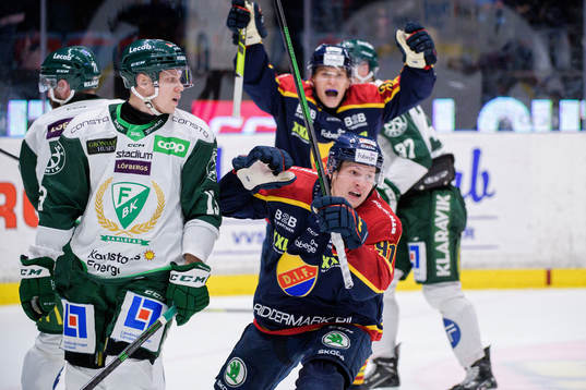 Djurgårdens Linus Andersson jublar