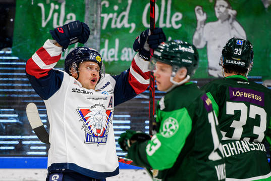 Linköpings Jesper Pettersson jublar