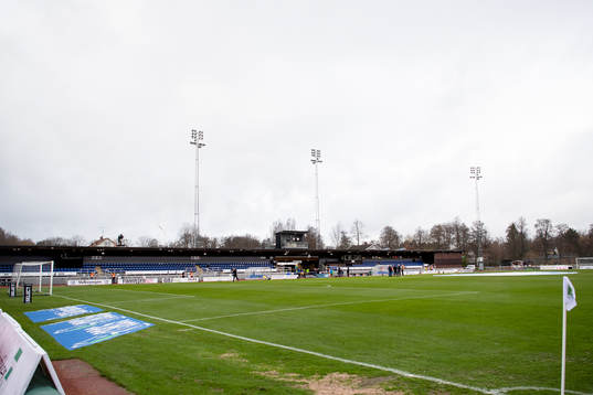 Finnvedsvallen före fotbollsmatchen i Superettan mellan