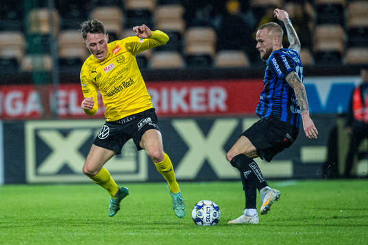 Mjällbys Noah Persson  och Sirius Adam Ståhl