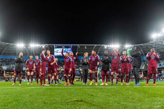 Malmö FFs spelare jublar