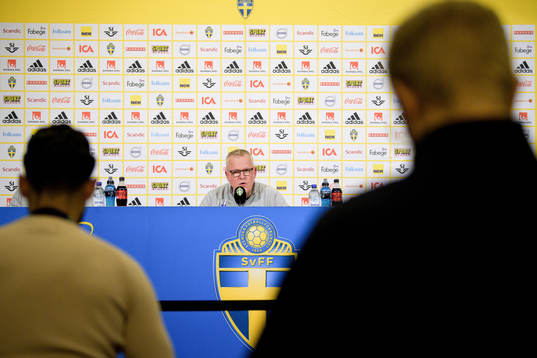 Head coach Janne Andersson of the Swedish national football