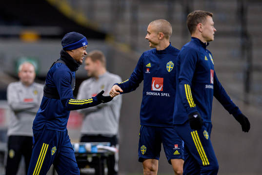 Kristoffer Olsson and Sebastian Holmén of the Swedish