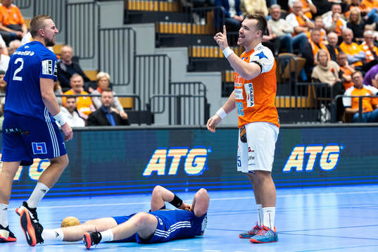 Kristianstads Ludvig Jurmala Åström agerar