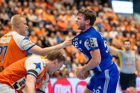 Ystads IFs Jonathan Svensson och Kristianstads Johan Nilsson
