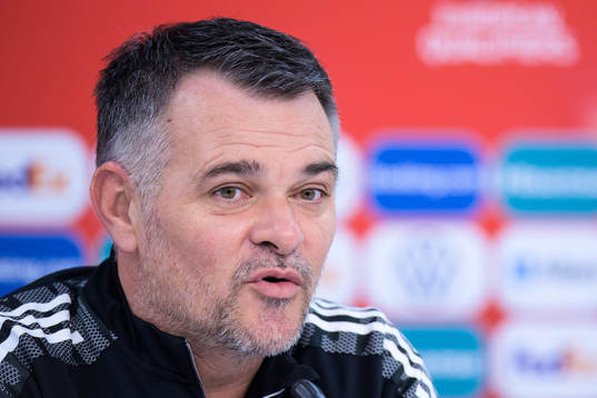 Head coach Willy Sagnol of the Georgian national football