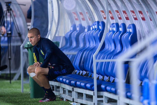 Sebastian Holmén of the Swedish national football team