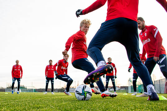 Birger Meling of the Norwegian national football team
