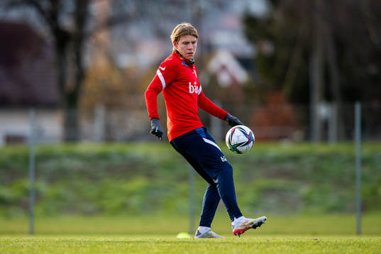Jens Petter Hauge of the Norwegian national football team