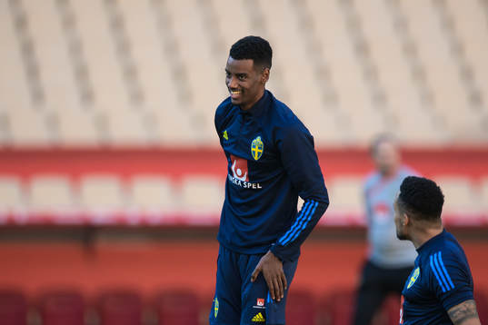 Alexander Isak of the Swedish national football team