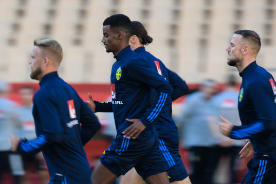 Alexander Isak of the Swedish national football team