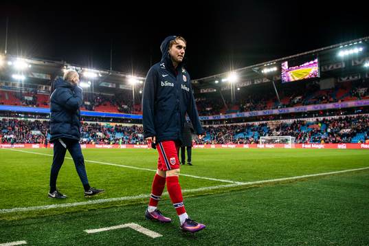 Kristian Thorstvedt of Norway looks dejected