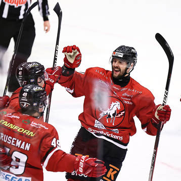 Vita Hästens Marcus Eriksson jublar