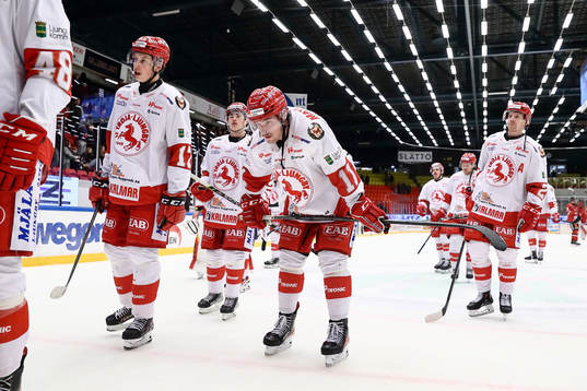 Troja/Ljungbys spelare deppar