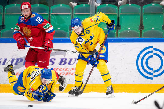 Albert Sjöberg and Isak Garfve of Sweden and Nikolai