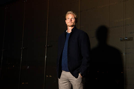 Morten Thorsby poses for a portrait