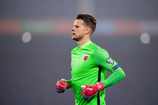 Goalkeeper Ørjan Håskjold Nyland of Norway