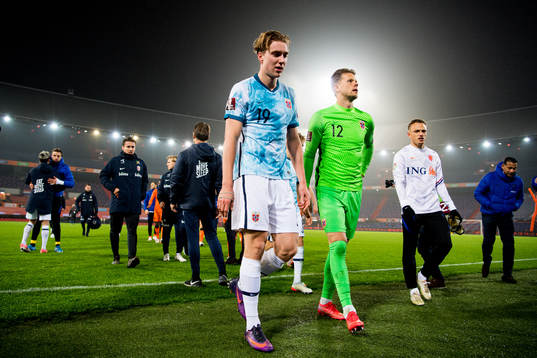 Kristian Thorstvedt and goalkeeper Ørjan Håskjold Nyland