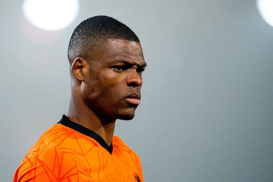 Denzel Dumfries of Netherlands