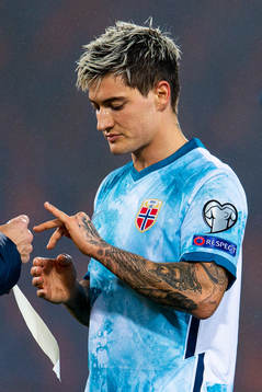 Mathias Normann of Norway in pain