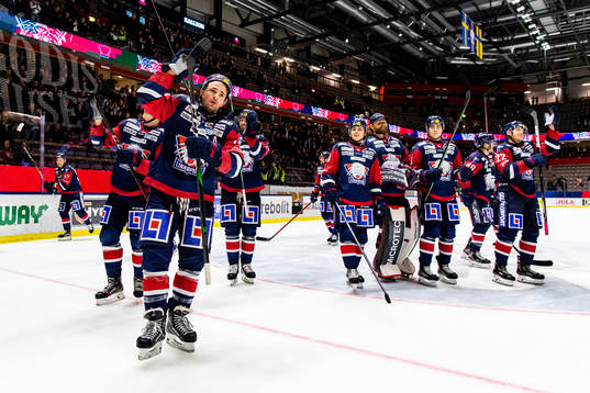 Linköpings spelare jublar