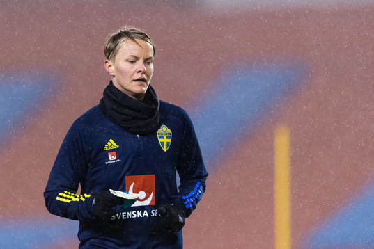 Nilla Fischer of the Swedish women's national football team